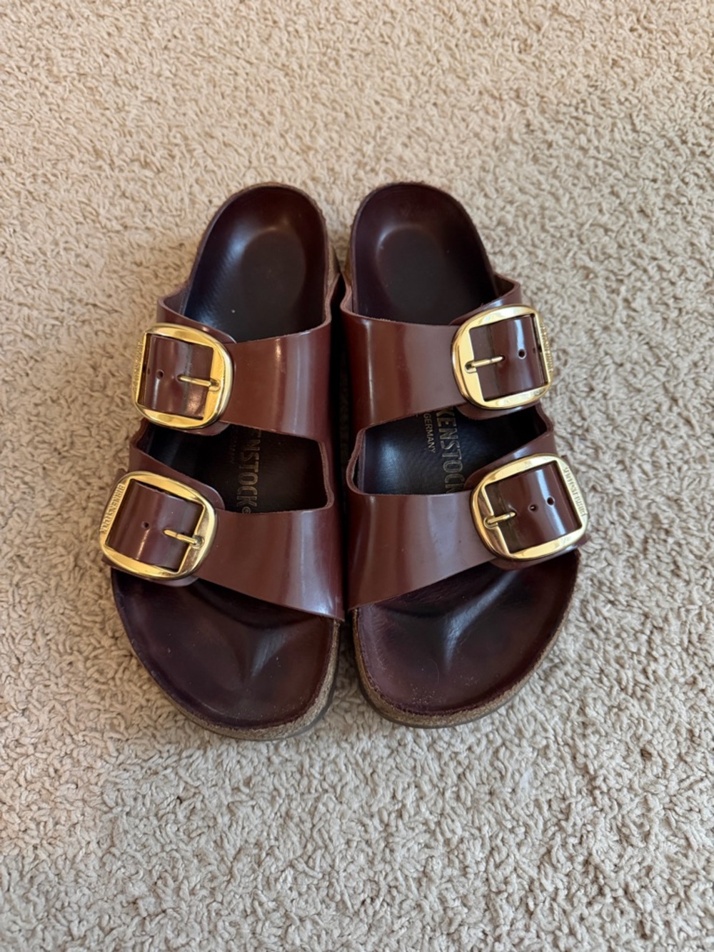 Birkenstock big buckle sandals
